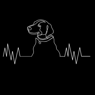 Motiv Heartbeat Hund Herzschlag