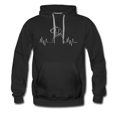 Hunde Hoodie - Heartbeat Hund Herzschlag