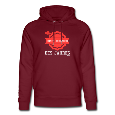 Hunde Hoodie - Hunde Spruch Hundeliebhaber des Jahres mit Herz