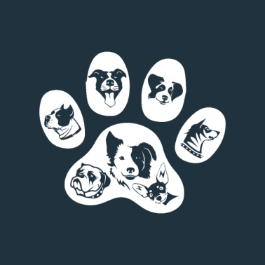 Motiv Hunde Pfote -black edition-