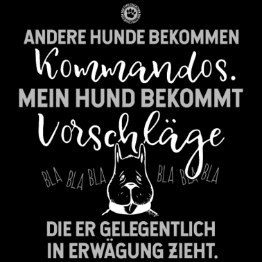 Motiv Andere Hunde bekommen Kommandos | Hundesprüche