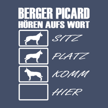 Motiv Berger Picard hören aufs Wort Spruch Lustig