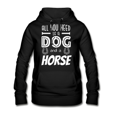 Hunde Hoodie - Reiten Hunde Pferd Geschenk Pferdeliebhaberin