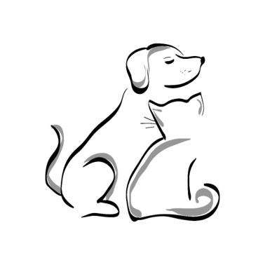 Motiv Hund mit Katze