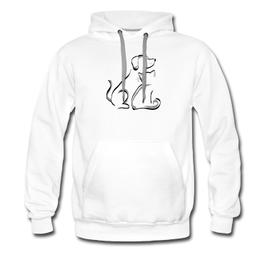 Hunde Hoodie - Hund mit Katze
