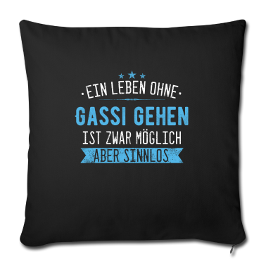 Hunde Kissenbezug - Hund Hunde Gassi gehen Haustier Vierbeiner Spruch