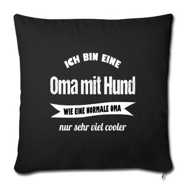 Hunde Kissenbezug - Oma mit Hund