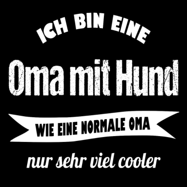 Motiv Oma mit Hund