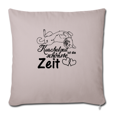 Hunde Kissenbezug - Kuschelzeit,schönste Zeit Hunde, Sprüche, Geschenk