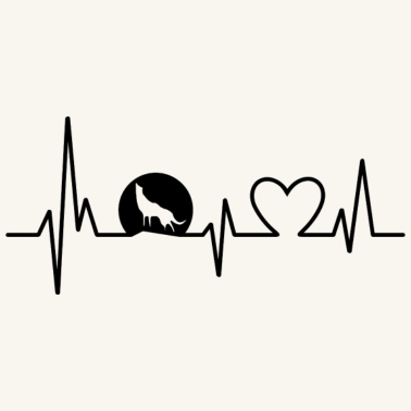 Motiv Hund Herzschlag Liebe Hundeliebe Herz Hunde