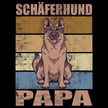 Motiv Schäferhund Papa Geschenk