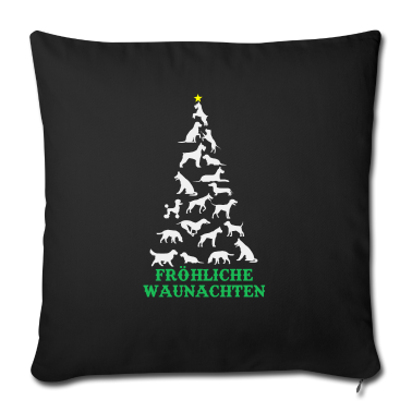 Hunde Kissenbezug - Fröhliche Waunachten Hunde Weihnachten