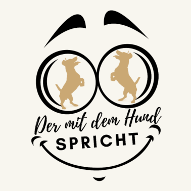 Motiv DER MIT DEM HUND SPRICHT Hund Hunde