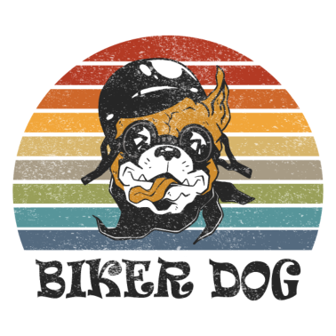 Motiv Biker Dog Design