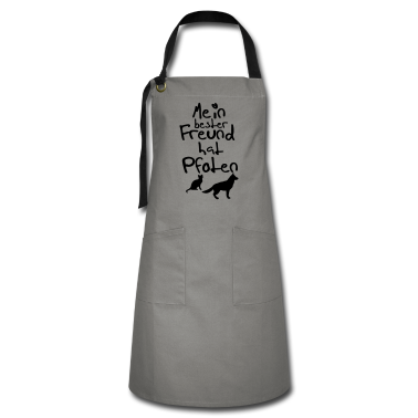 Hunde Schürze - Bester Freund mit Pfoten Geschenk