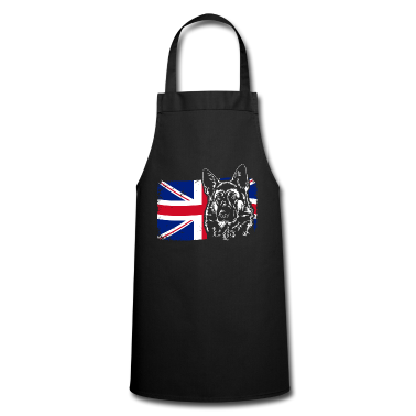 Hunde Schürze - DEUTSCHER SCHÄFERHUND Union Jack Flag Wilsigns