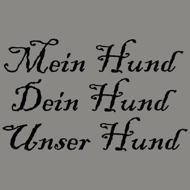 Motiv Mein Hund Dein Hund