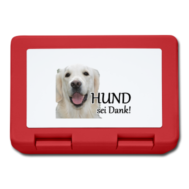 Hunde Brotdose - Hund sei Dank Tier Haustier Hunde Spruch Geschenk