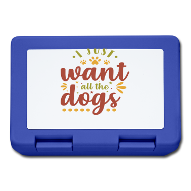 Hunde Brotdose - Hunde Clipart Ich will nur alle Hunde