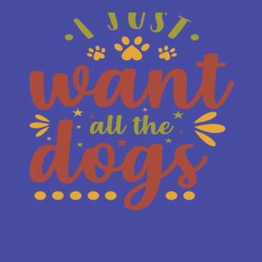 Motiv Hunde Clipart Ich will nur alle Hunde