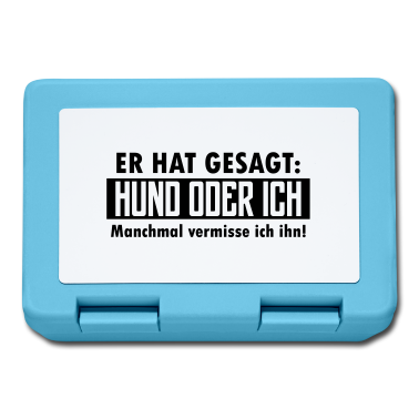 Hunde Brotdose - hund oder ich
