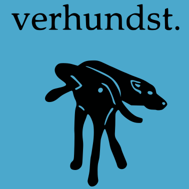 Motiv verhundst hunde hund