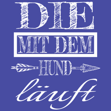 Motiv hund - die mit dem Hund läuft