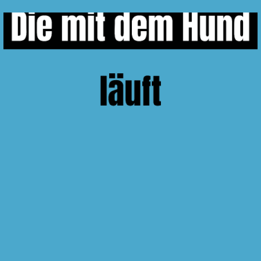 Motiv hund - die mit dem Hund läuft