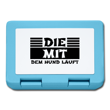 Hunde Brotdose - hund - die mit dem Hund läuft