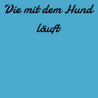 Motiv hund - die mit dem Hund läuft