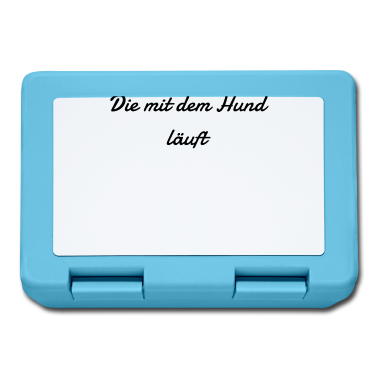 Hunde Brotdose - hund - die mit dem Hund läuft