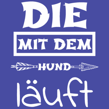 Motiv hund - die mit dem Hund läuft
