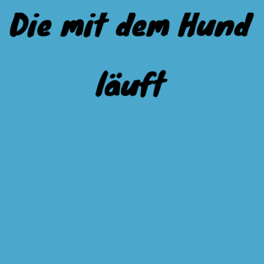 Motiv hund - die mit dem Hund läuft