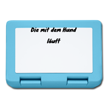 Hunde Brotdose - hund - die mit dem Hund läuft