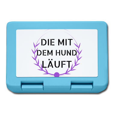 Hunde Brotdose - hund - die mit dem Hund läuft