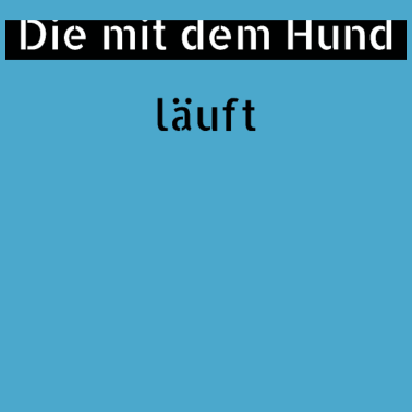 Motiv hund - die mit dem Hund läuft