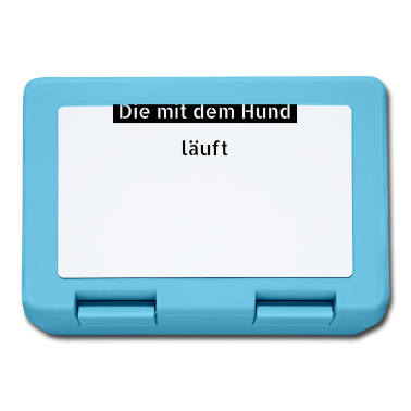 Hunde Brotdose - hund - die mit dem Hund läuft