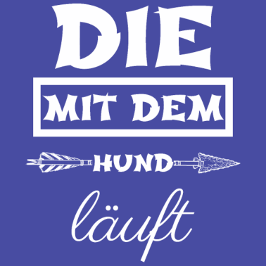 Motiv hund - die mit dem Hund läuft