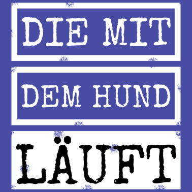 Motiv hund - die mit dem Hund läuft
