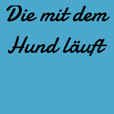 Motiv hund - die mit dem Hund läuft
