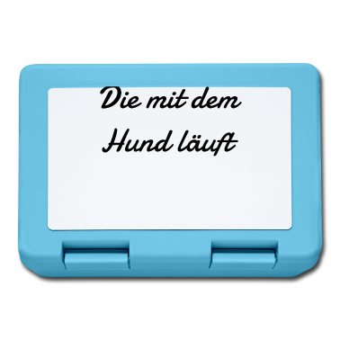 Hunde Brotdose - hund - die mit dem Hund läuft