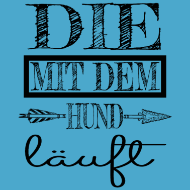 Motiv hund - die mit dem Hund läuft