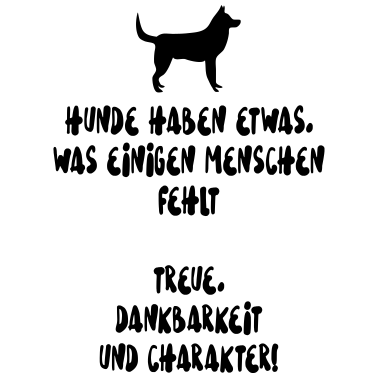 Motiv Hunde Spruch