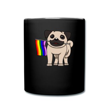 Hunde Tasse - Mops LGBTQ Homo Schwul Lesbisch Queer Geschenk