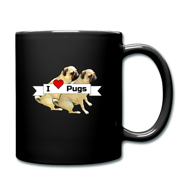 Hunde Tasse - I love Pugs Mops Hund Haustier Tier Liebe Geschenk