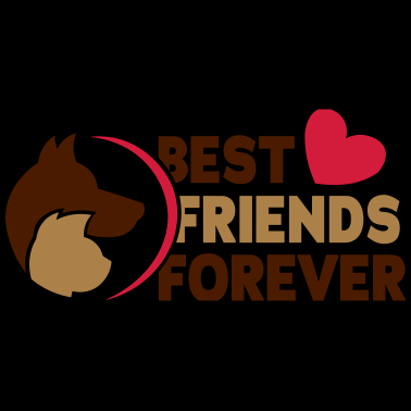 Motiv Pets Dog & Cat best friends forever! Beste Freunde
