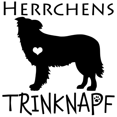 Motiv Herrchens Trinknapf Border Collie