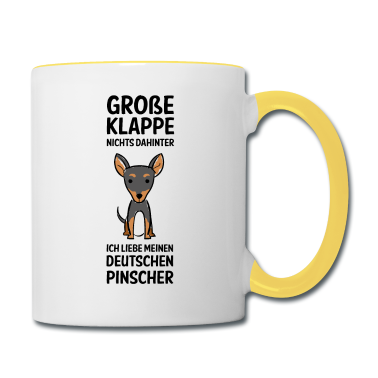 Hunde Tasse - Lustiges Deutscher Pinscher T-Shirt