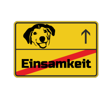 Motiv Ortsschild Hund Hunde Tier Haustier Liebe Geschenk