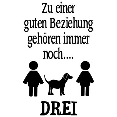 Motiv Paar Hund Liebe Spruch